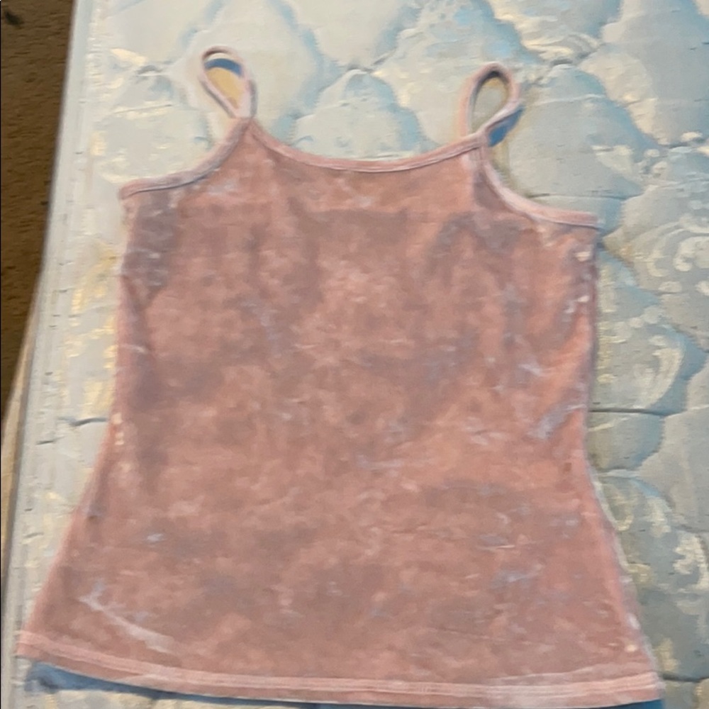 Pink and blue tank tops